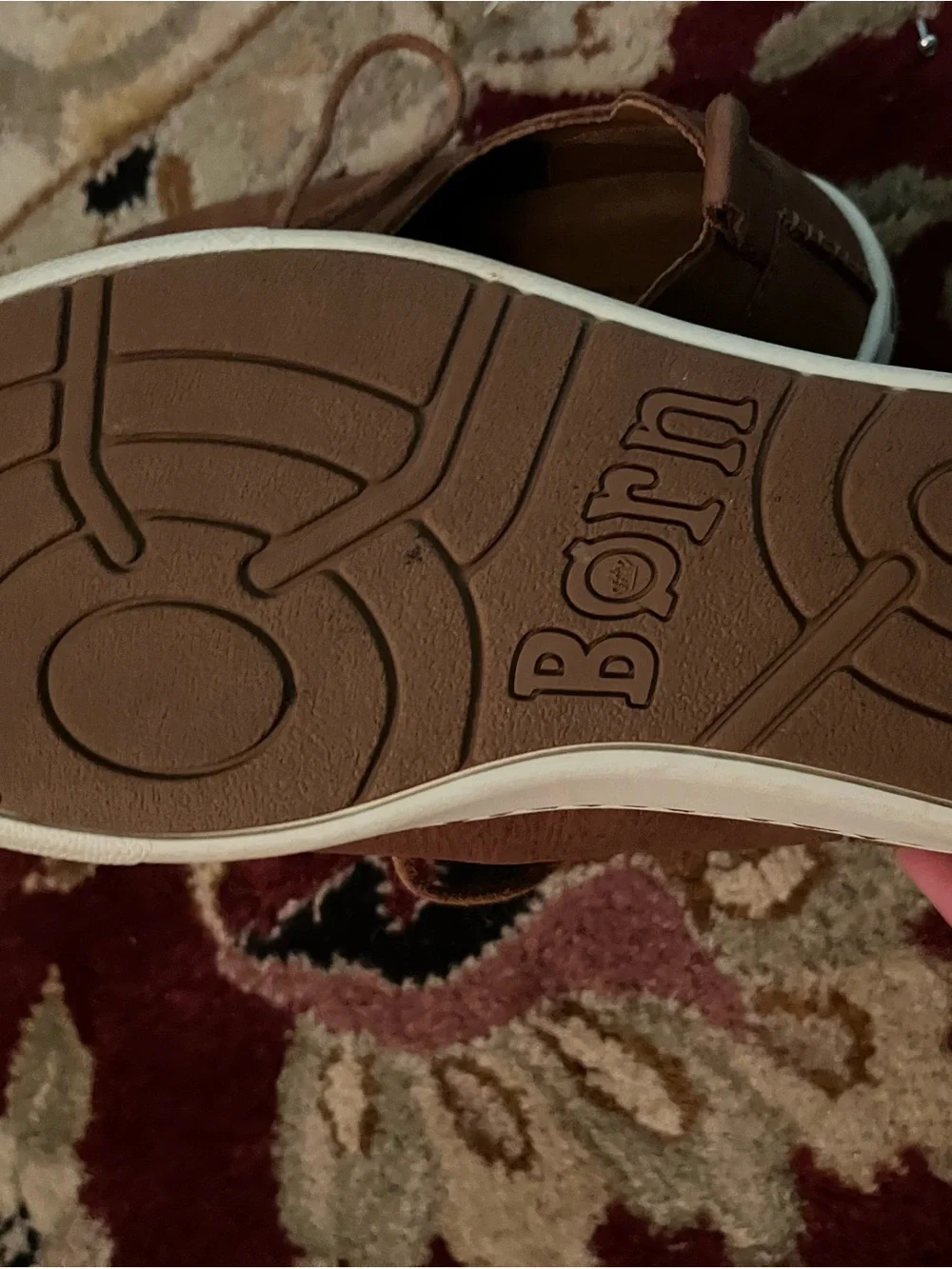 Born Brown Suede Lace-Up Casual Shoe